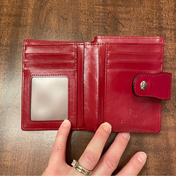 BOSTANTEN Red Leather Wallet - Picture 3 of 7